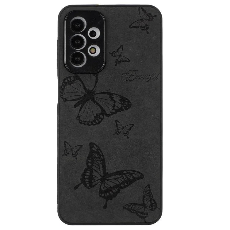 For Samsung Galaxy A23 5G (Global Version) / A23 4G Slim Case Pattern Print PU+PC+TPU Phone Cover