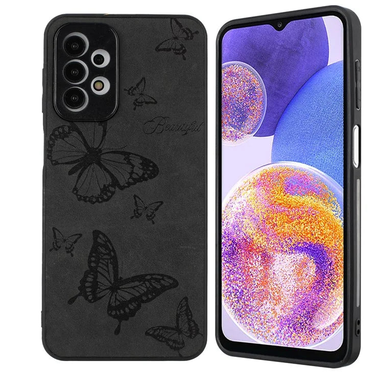 For Samsung Galaxy A23 5G (Global Version) / A23 4G Slim Case Pattern Print PU+PC+TPU Phone Cover