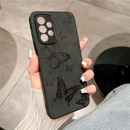 For Samsung Galaxy A23 5G (Global Version) / A23 4G Slim Case Pattern Print PU+PC+TPU Phone Cover