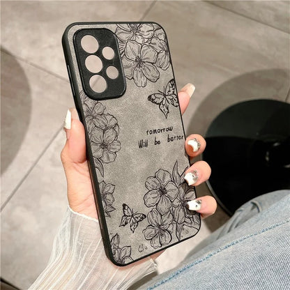 For Samsung Galaxy A23 5G (Global Version) / A23 4G Slim Case Pattern Print PU+PC+TPU Phone Cover