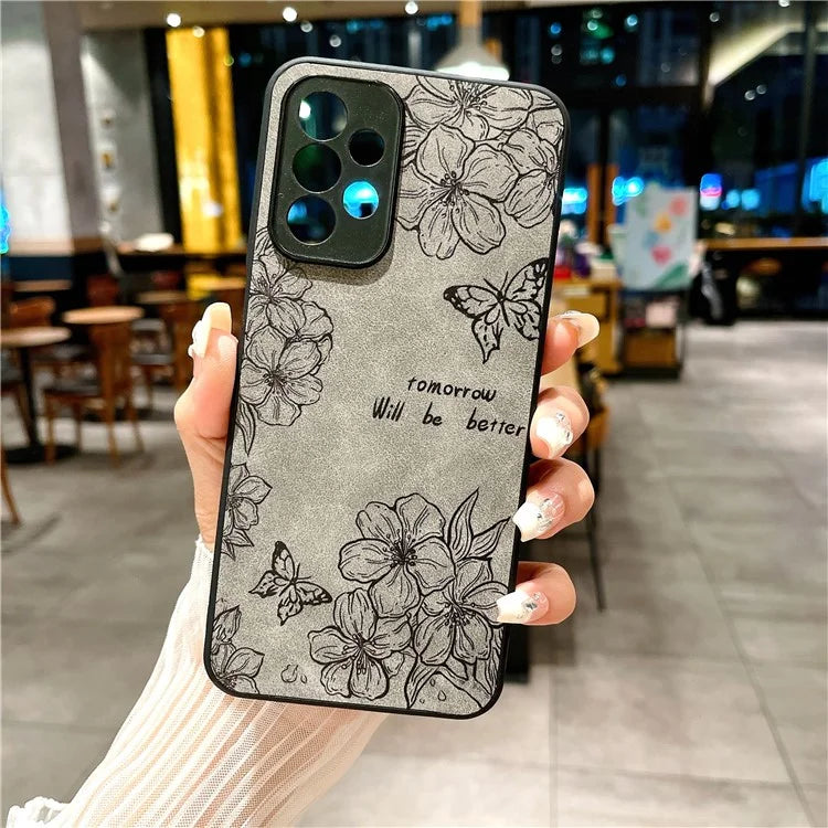 For Samsung Galaxy A23 5G (Global Version) / A23 4G Slim Case Pattern Print PU+PC+TPU Phone Cover