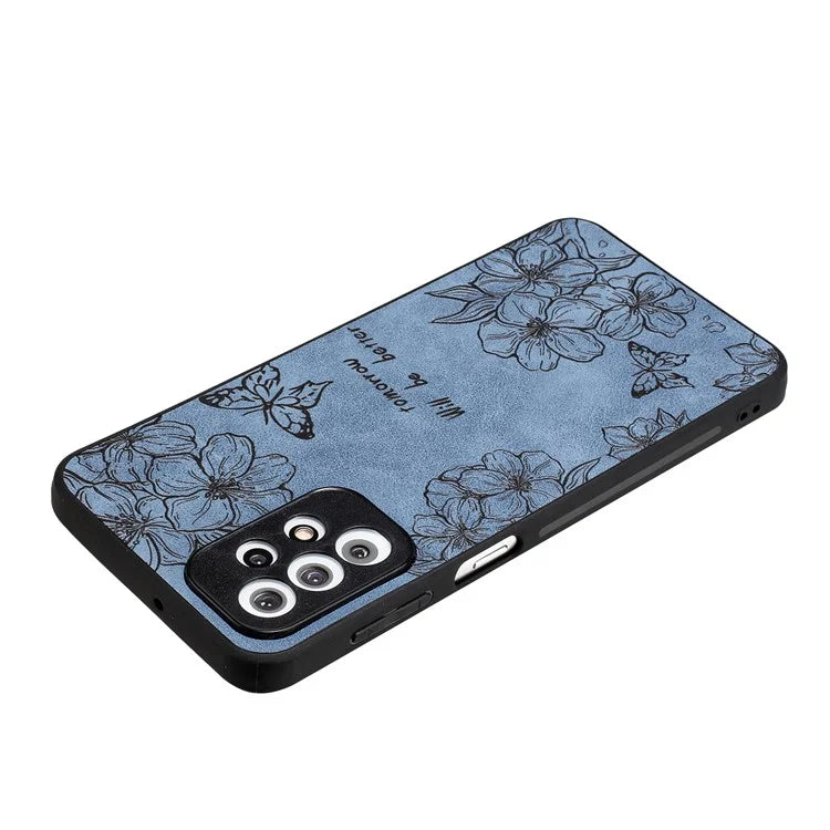 For Samsung Galaxy A23 5G (Global Version) / A23 4G Slim Case Pattern Print PU+PC+TPU Phone Cover