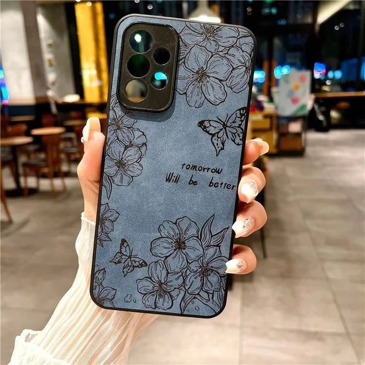 For Samsung Galaxy A23 5G (Global Version) / A23 4G Slim Case Pattern Print PU+PC+TPU Phone Cover