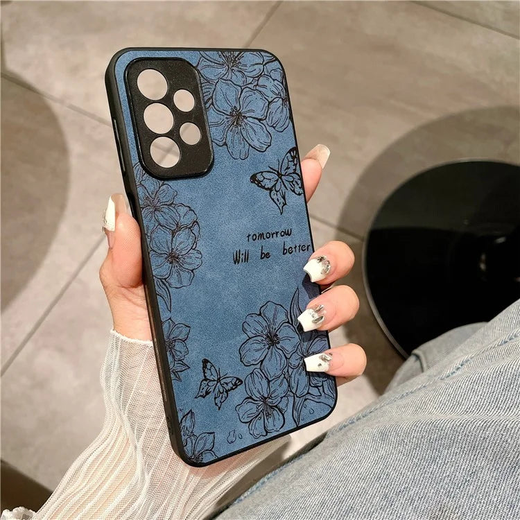 For Samsung Galaxy A23 5G (Global Version) / A23 4G Slim Case Pattern Print PU+PC+TPU Phone Cover