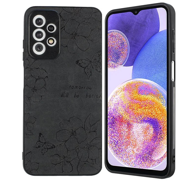 For Samsung Galaxy A23 5G (Global Version) / A23 4G Slim Case Pattern Print PU+PC+TPU Phone Cover