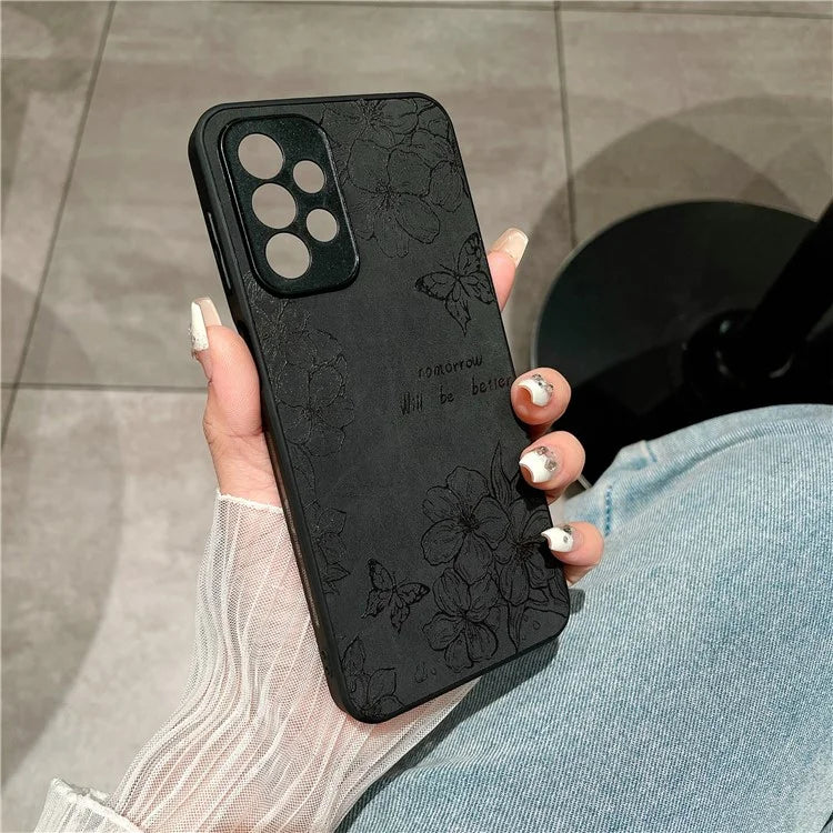 For Samsung Galaxy A23 5G (Global Version) / A23 4G Slim Case Pattern Print PU+PC+TPU Phone Cover