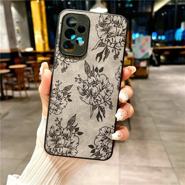 For Samsung Galaxy A23 5G (Global Version) / A23 4G Slim Case Pattern Print PU+PC+TPU Phone Cover