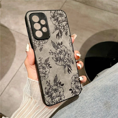 For Samsung Galaxy A23 5G (Global Version) / A23 4G Slim Case Pattern Print PU+PC+TPU Phone Cover