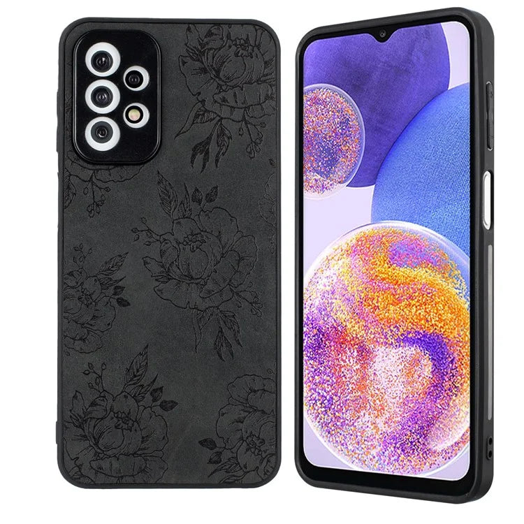 For Samsung Galaxy A23 5G (Global Version) / A23 4G Slim Case Pattern Print PU+PC+TPU Phone Cover
