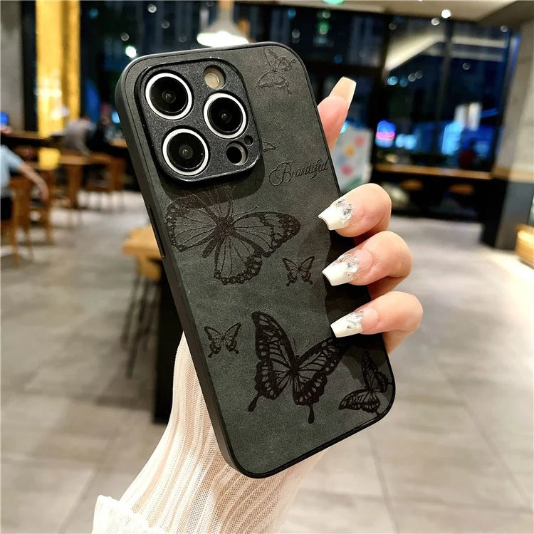 For iPhone 13 Pro Case Pattern Print PU+PC+TPU Slim Phone Cover