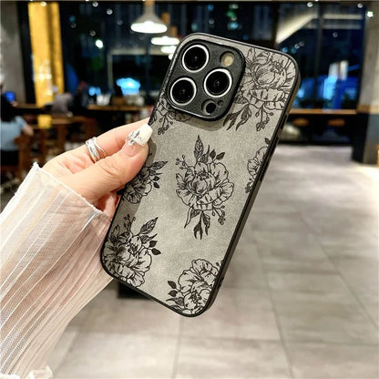 For iPhone 13 Pro Case Pattern Print PU+PC+TPU Slim Phone Cover