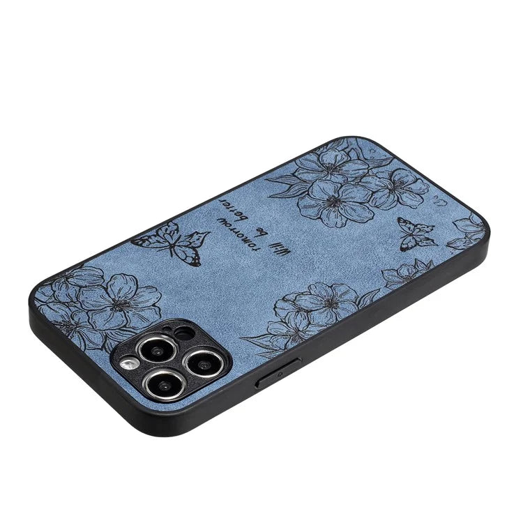 For iPhone 12 Pro Max Protective Case Pattern Print PU+PC+TPU Phone Cover