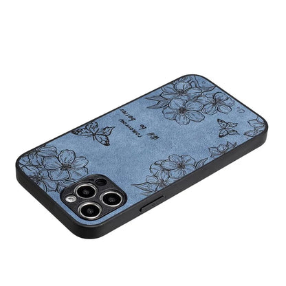 For iPhone 12 Pro Max Protective Case Pattern Print PU+PC+TPU Phone Cover