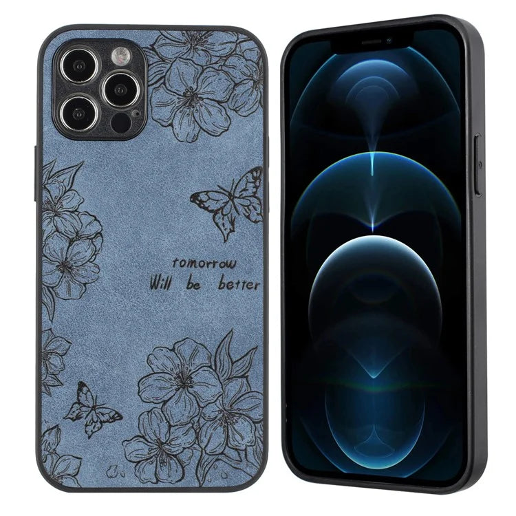 For iPhone 12 Pro Max Protective Case Pattern Print PU+PC+TPU Phone Cover