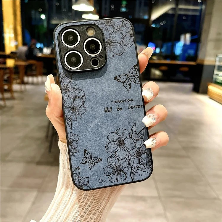 For iPhone 12 Pro Max Protective Case Pattern Print PU+PC+TPU Phone Cover