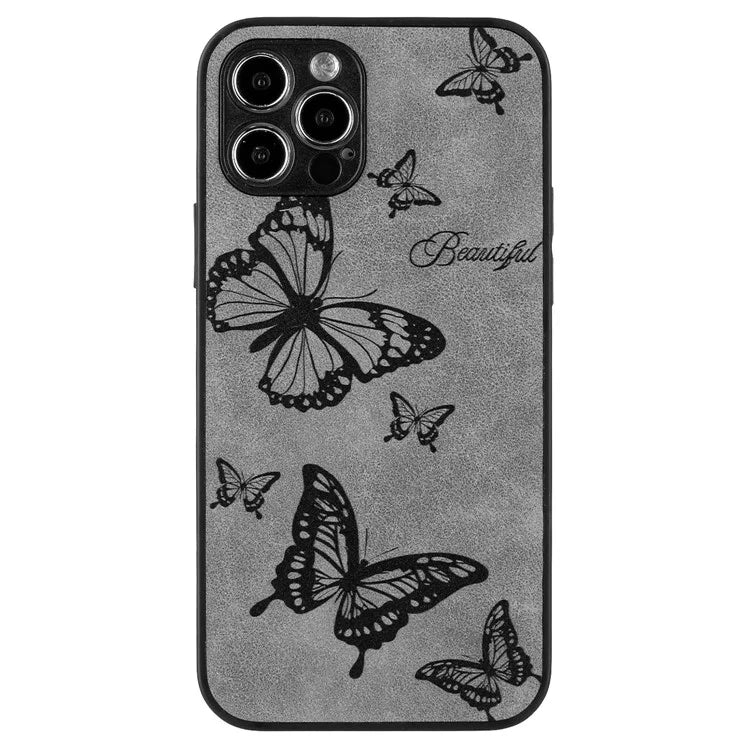 For iPhone 12 Pro Max Protective Case Pattern Print PU+PC+TPU Phone Cover