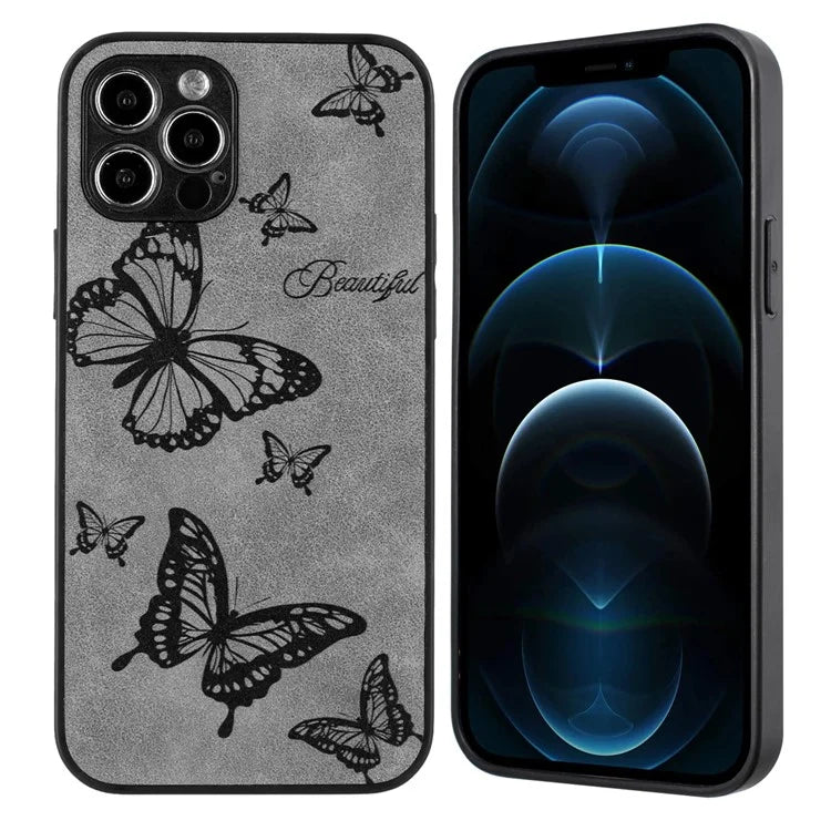 For iPhone 12 Pro Max Protective Case Pattern Print PU+PC+TPU Phone Cover