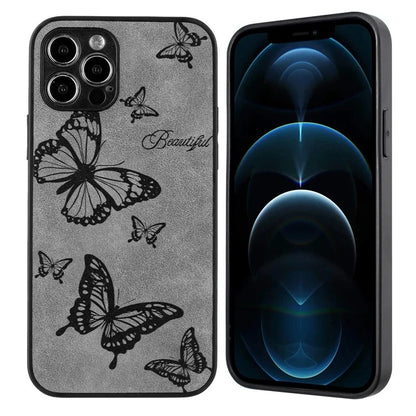 For iPhone 12 Pro Max Protective Case Pattern Print PU+PC+TPU Phone Cover
