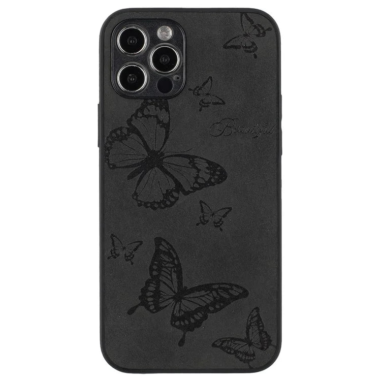 For iPhone 12 Pro Max Protective Case Pattern Print PU+PC+TPU Phone Cover
