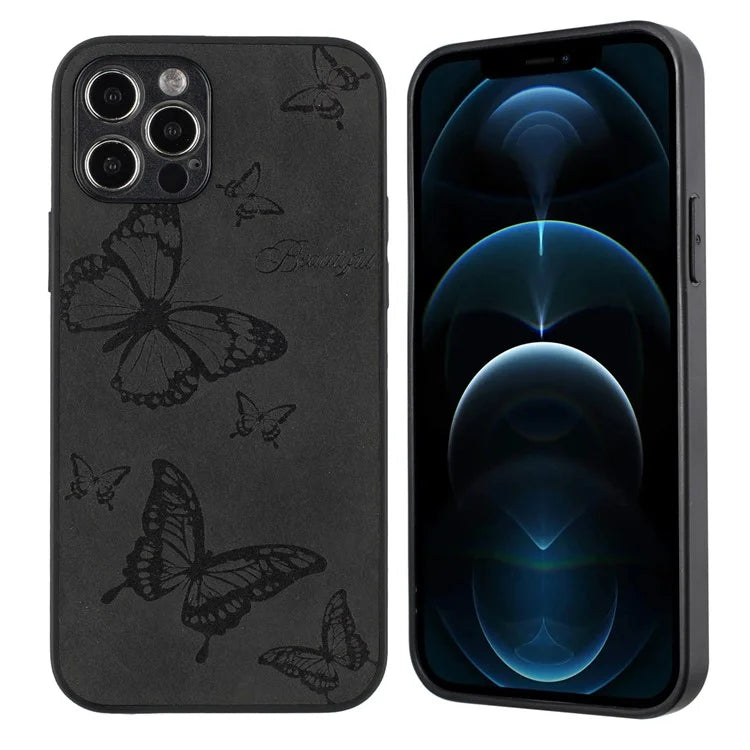 For iPhone 12 Pro Max Protective Case Pattern Print PU+PC+TPU Phone Cover