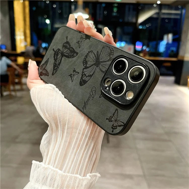 For iPhone 12 Pro Max Protective Case Pattern Print PU+PC+TPU Phone Cover