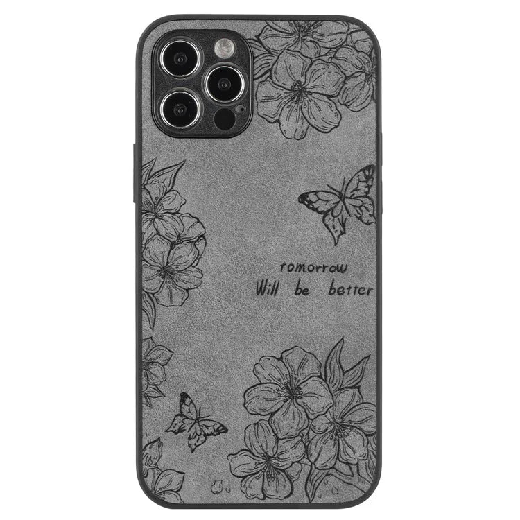 For iPhone 12 Pro Max Protective Case Pattern Print PU+PC+TPU Phone Cover