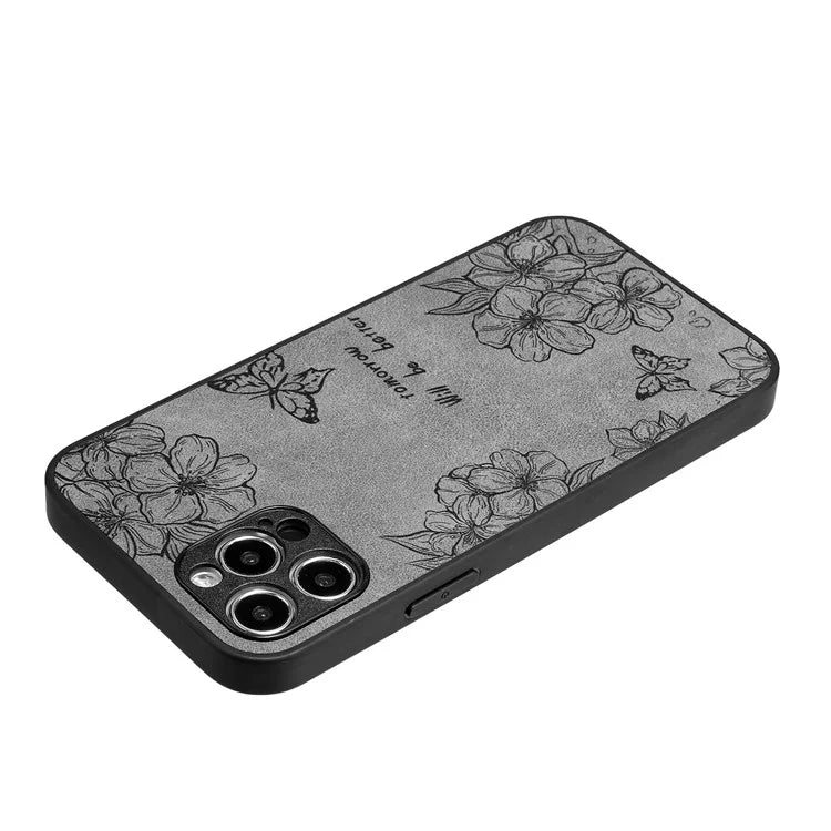 For iPhone 12 Pro Max Protective Case Pattern Print PU+PC+TPU Phone Cover
