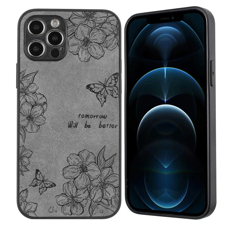 For iPhone 12 Pro Max Protective Case Pattern Print PU+PC+TPU Phone Cover