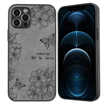 For iPhone 12 Pro Max Protective Case Pattern Print PU+PC+TPU Phone Cover