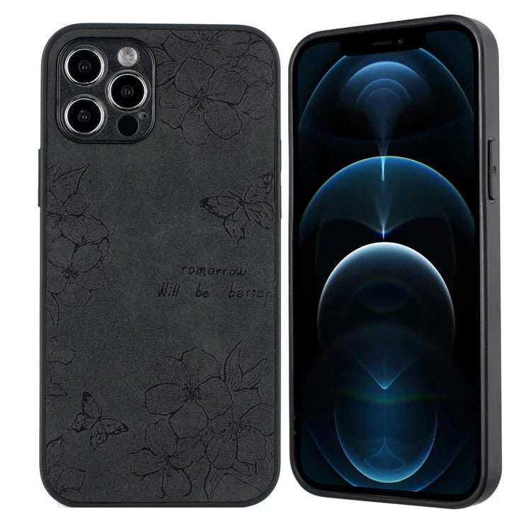 For iPhone 12 Pro Max Protective Case Pattern Print PU+PC+TPU Phone Cover