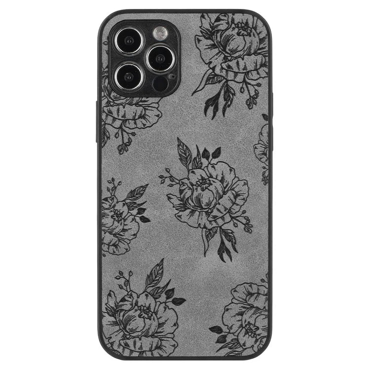 For iPhone 12 Pro Max Protective Case Pattern Print PU+PC+TPU Phone Cover