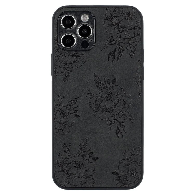 For iPhone 12 Pro Max Protective Case Pattern Print PU+PC+TPU Phone Cover
