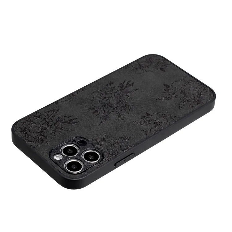 For iPhone 12 Pro Max Protective Case Pattern Print PU+PC+TPU Phone Cover