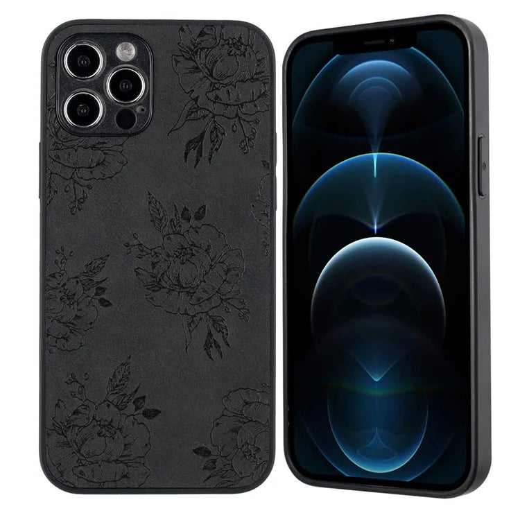 For iPhone 12 Pro Max Protective Case Pattern Print PU+PC+TPU Phone Cover