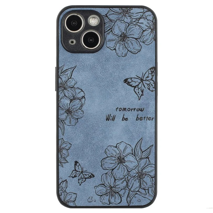 For iPhone 14 Case Pattern Print PU+PC+TPU Shockproof Phone Cover