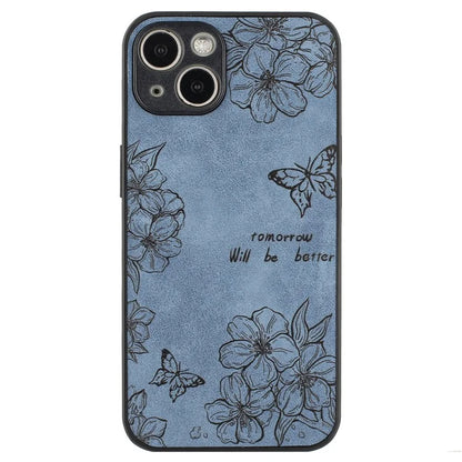 For iPhone 14 Case Pattern Print PU+PC+TPU Shockproof Phone Cover