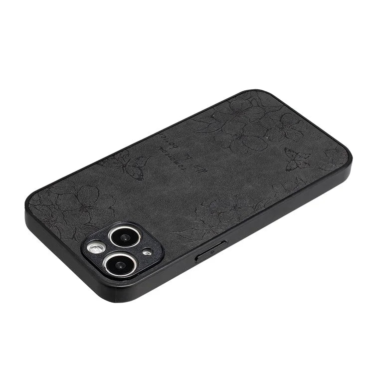 For iPhone 14 Case Pattern Print PU+PC+TPU Shockproof Phone Cover