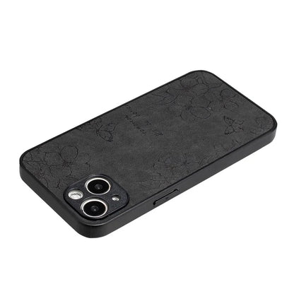 For iPhone 14 Case Pattern Print PU+PC+TPU Shockproof Phone Cover