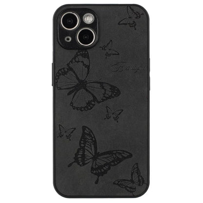 For iPhone 14 Case Pattern Print PU+PC+TPU Shockproof Phone Cover