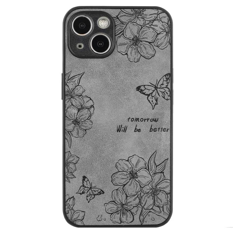For iPhone 14 Case Pattern Print PU+PC+TPU Shockproof Phone Cover