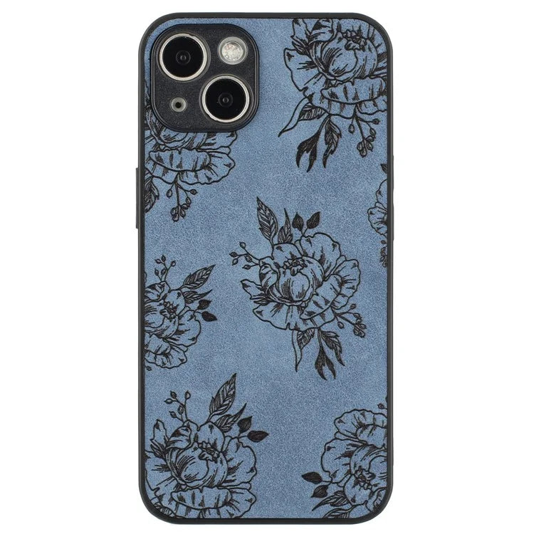 For iPhone 14 Case Pattern Print PU+PC+TPU Shockproof Phone Cover