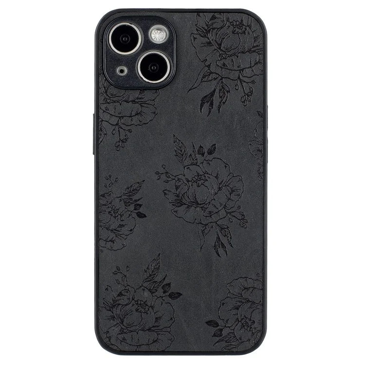 For iPhone 14 Case Pattern Print PU+PC+TPU Shockproof Phone Cover