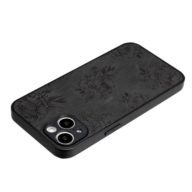 For iPhone 14 Case Pattern Print PU+PC+TPU Shockproof Phone Cover