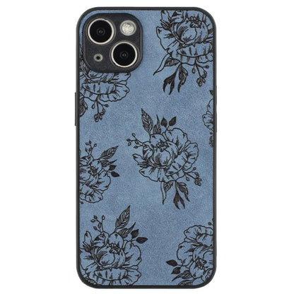 For iPhone 14 Plus Retro Back Case PU Leather Drop-Proof Phone Cover
