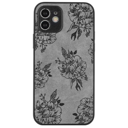 For iPhone 12 Butterfly Pattern Phone Case PU Leather+PC+TPU Cell Phone Cover