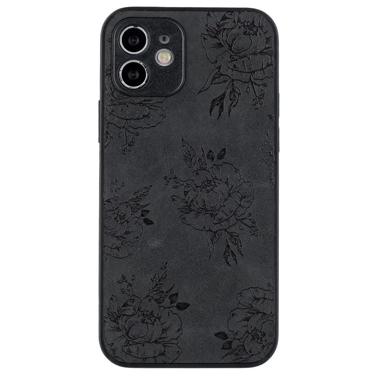 For iPhone 12 Butterfly Pattern Phone Case PU Leather+PC+TPU Cell Phone Cover