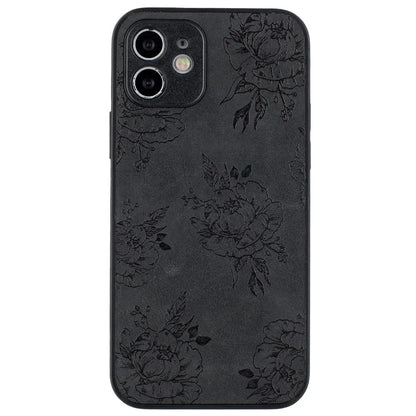 For iPhone 12 Butterfly Pattern Phone Case PU Leather+PC+TPU Cell Phone Cover
