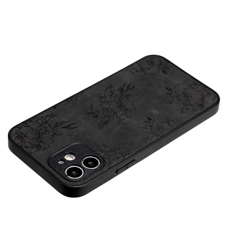 For iPhone 12 Butterfly Pattern Phone Case PU Leather+PC+TPU Cell Phone Cover