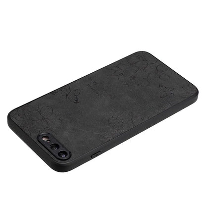 Floral Phone Case for iPhone 7 Plus / 8 Plus PU Leather Coated PC+TPU Cover