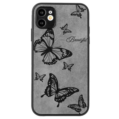 Floral Phone Case for iPhone 11 PU Leather+PC+TPU Bump Proof Back Protector Cover